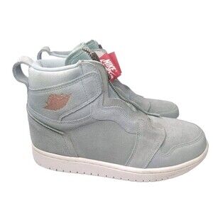 Nike Jordan 1 Retro High Zip Women's Size 7 Shoes Mica Green Suede